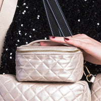 Scout - Hidden Gem Jewelry Case - Champagne Quilted