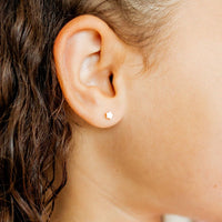 Flat Back Earrings - Stella Star