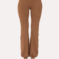 Bubble Hem Leggings - Cocoa Dust