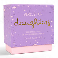 Verses for Daughters - Bible Verse Card Set + Stand