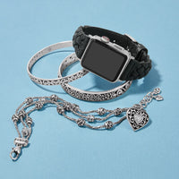 Sutton Leather Watch Band - Black