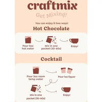 Craftmix Cozy Hot Chocolate Cocktail/Mocktail Mix - 12 Pack Multipack