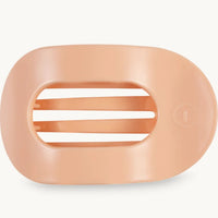 Teleties Large Round Flat Clip - Peach Fuzz