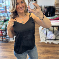 Eco-Friendly Recycle Polyester Double Strap Cami