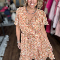 The Marigold Ruffle Wrap Dress