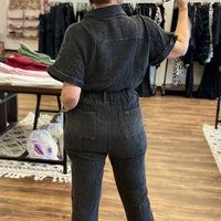 Melani - Short Sleeve Lightweight Jumpsuit
