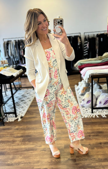 Tully - Floral Cropped Jumpsuit