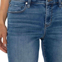 Liverpool - Kennedy Crop Straight Denim - McCallister