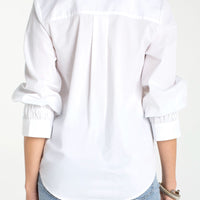 Liverpool - Adjustable Sleeve Button Front Woven Top