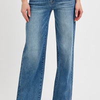 Risen - High Rise Tummy Control Wide Leg with Adjustable Waistband