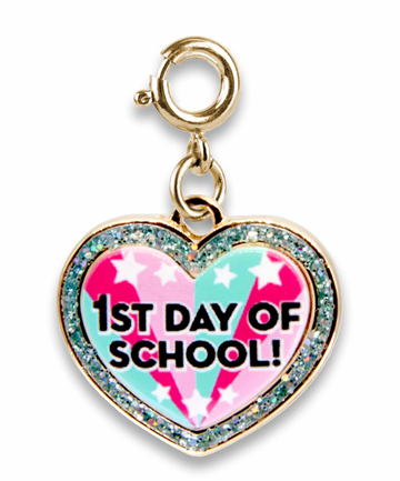 Charm It! Gold Glitter First Day of School
