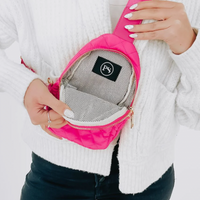 Quilted Puffer Sling Bag