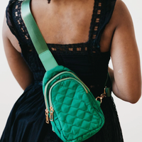 Quilted Puffer Sling Bag