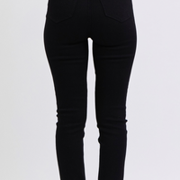 Judy Blue - High Waist Faux Leather + Denim Skinny