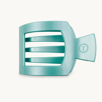 Teleties Medium Square Flat Clip - Totally Turquoise