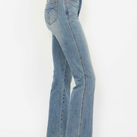 Judy Blue - High Rise Tummy Control Bootcut - Short Inseam - Medium Wash