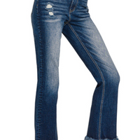 Zenana - High Rise Straight Leg with Raw Hem