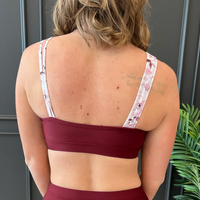 Capture the Coast Swim Top - Burgundy Floral