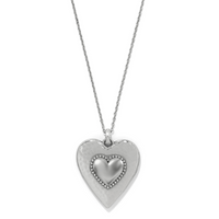 Pretty Tough Gem Heart Necklace