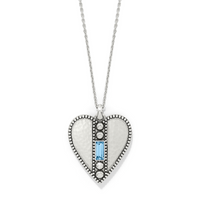 Pretty Tough Gem Heart Necklace