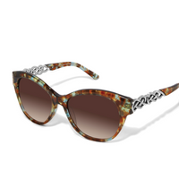 Brighton - Interlok Braid Blue Havana Sunglasses