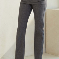 Solid Full Length Work Pants - Grey