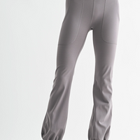Bubble Hem Leggings - Grey