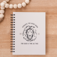 For Such a Time as This Esther Lion Hardcover Journal