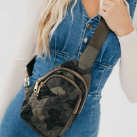 Quilted Puffer Sling Bag