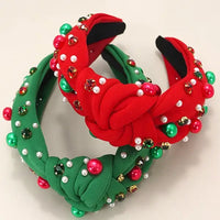 Christmas Jingle Bell Seed Bead Headband