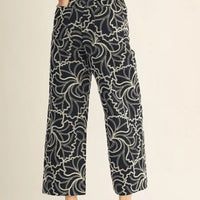 Midnight Magnolia Wide Leg Pants