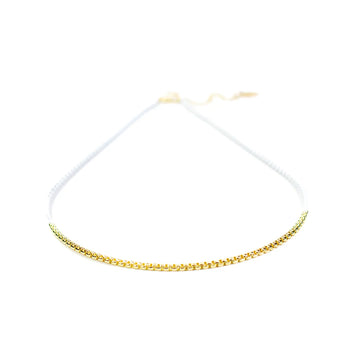 Enamel Colored Snake Chain & Gold Link Necklace