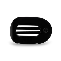 Teleties Medium Flat Round Clip - Jet Black