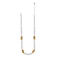 Interlok Single Knot Drops Collar Necklace