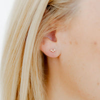 Flat Back Earrings - Sienna Studs