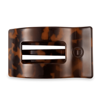 Tortoise Large Flat Rectangle Hair Clip