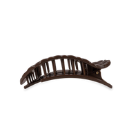 Truly Taupe Quilted Medium Flat Round Hair Clip