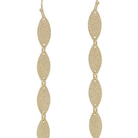 Linear Satin Leaf Earring