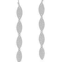 Linear Satin Leaf Earring