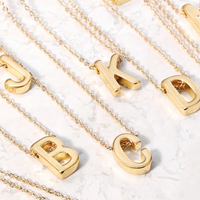 Typography Initial Necklace