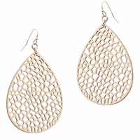 Leather Filigree Earring