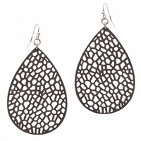Leather Filigree Earring