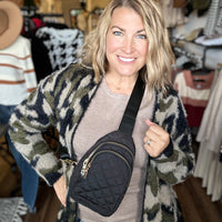 Quilted Puffer Sling Bag