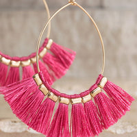 Fine Thread Tassel Earrings