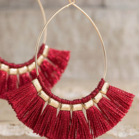 Fine Thread Tassel Earrings