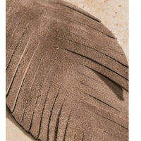 Genuine Leather Leaf Earrings