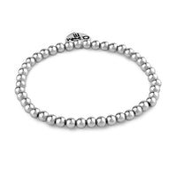 CHARM IT! Silver Stretch Bead Stretch Bracelet