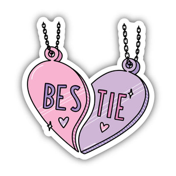 Bestie Heart Charm Sticker