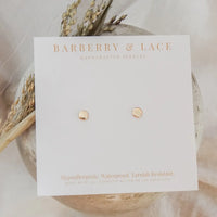 Tiny Dot Stud Earrings | 14k Gold Filled | Waterproof