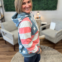 Red, White and BOW Hoodie